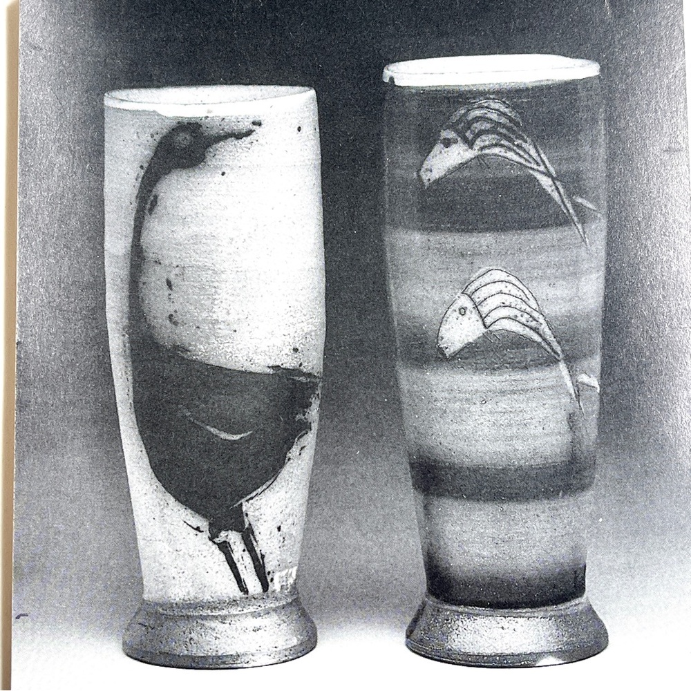 Michael Simon Ceramic Tumbler Exhibit Postcard 1997 - Picture 2 of 6
